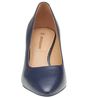 Johnston & Murphy Vicki Leather Block Heel Pumps