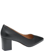 Johnston & Murphy Vicki Leather Block Heel Pumps