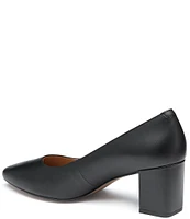 Johnston & Murphy Vicki Leather Block Heel Pumps