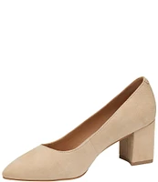 Johnston & Murphy Vicki Suede Block Heel Pumps