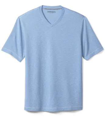 Johnston & Murphy Vintage Slub Short-Sleeve V-Neck T-Shirt
