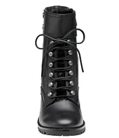 Johnston & Murphy Vivica Leather Lug Sole Lace-Up Cold Weather Booties