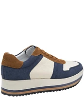 Johnston & Murphy Women's Gracie Leather Platform Sneakers