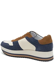 Johnston & Murphy Women's Gracie Leather Platform Sneakers