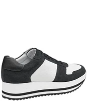 Johnston & Murphy Women's Gracie Leather Platform Sneakers