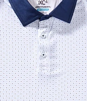 Johnston & Murphy XC4 Dash Print Short Sleeve Polo Shirt