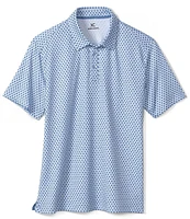 Johnston & Murphy XC4 Dotted Circle Performance Short Sleeve Polo Shirt