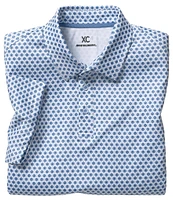 Johnston & Murphy XC4 Dotted Circle Performance Short Sleeve Polo Shirt