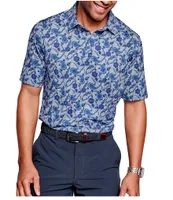 Johnston & Murphy XC4 Paisley Print Performance Short-Sleeve Polo Shirt