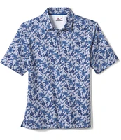 Johnston & Murphy XC4 Paisley Print Performance Short-Sleeve Polo Shirt