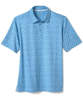 Johnston & Murphy Family Matching XC4 Performance Stretch Airplane Print Short Sleeve Polo Shirt