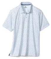 Johnston & Murphy XC4 Skull Print Performance Short Sleeve Polo Shirt