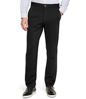 Johnston & Murphy XCFlex Performance Stretch Flat-Front Solid Knit Heathered Pants