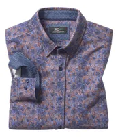 Johnston & Murphy XCFlex Performance Stretch Floral Print Long Sleeve Woven Shirt