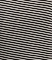 Jones New York Feeder Stripe Crew Neck Ruffled Elbow Sleeve Tee