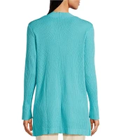 Jones New York Malibu Yarn Long Sleeve Open Front Ribbed Cardigan