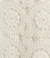 Jones New York Medallion Lace Short Sleeve Tee