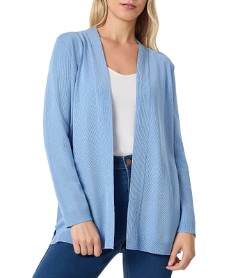 Jones New York Open Front Long Sleeve Malibu Cardigan