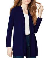 Jones New York Open Front Side Slit Icon Cardigan