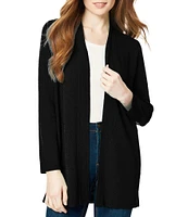 Jones New York Open Front Side Slit Icon Cardigan