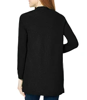 Jones New York Open Front Side Slit Icon Cardigan