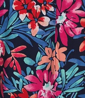 Jones New York Printed Pleat Front Shell