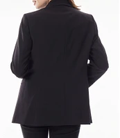 Jones New York Roll Cuff Notch Lapel 3/4 Sleeve Blazer