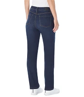 Jones New York Stretch Denim Lexington Straight-Leg Jeans