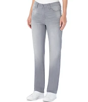 Jones New York Stretch Denim Lexington Straight-Leg Jeans