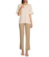 Jones New York Twill Pull-On Slim Leg Pants