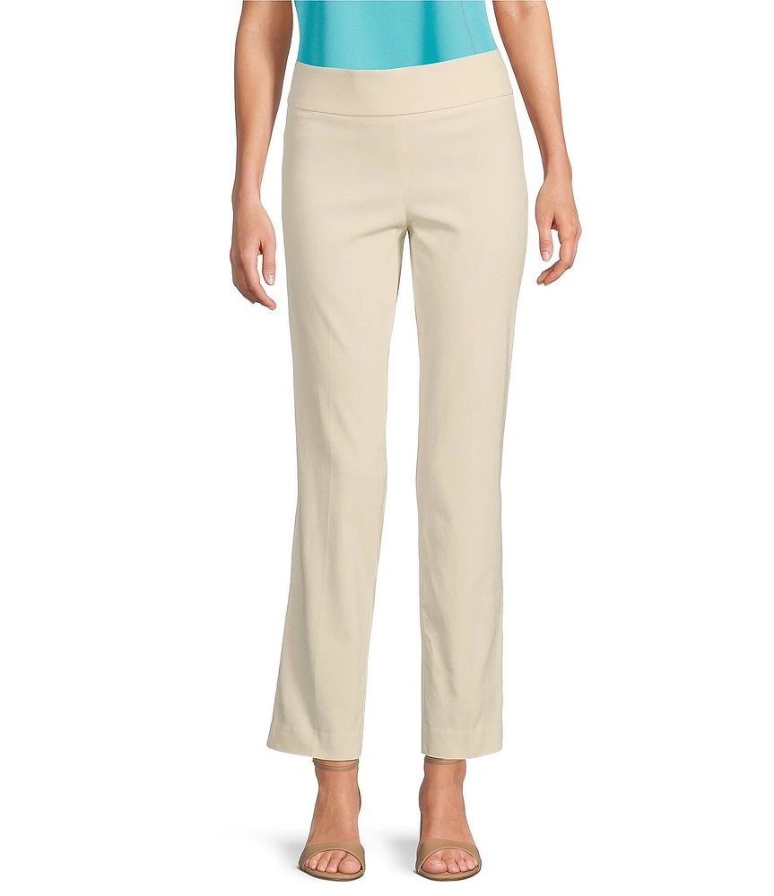 Jones New York Twill Pull-On Slim Leg Pants