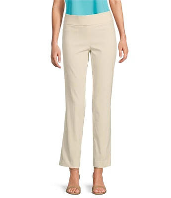 Jones New York Twill Pull-On Slim Leg Pants