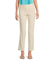 Jones New York Twill Pull-On Slim Leg Pants