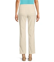 Jones New York Twill Pull-On Slim Leg Pants