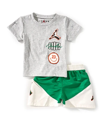 Jordan Baby Boys 12-24 Months Jumpman Short Sleeve Graphic T-Shirt & Shorts Set