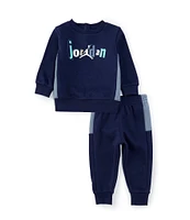 Jordan Baby Boys 12-24 Months Long Sleeve Jumpman Bold Colorblock Top & Jogger Pants 2-Piece Set