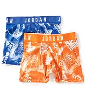 Jordan Big Boys 8-20 Collage Print 2-Pack Boxer Briefs