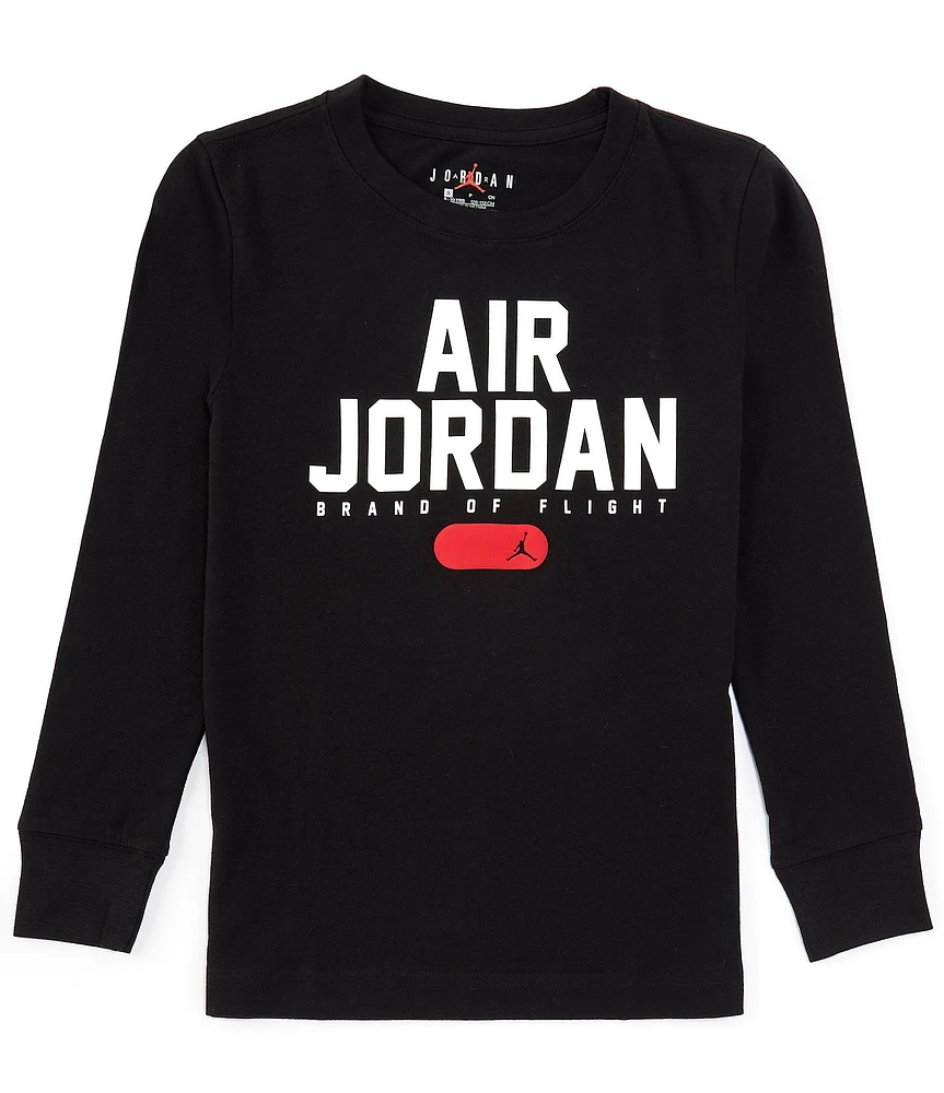 Jordan Big Boys 8-20 Long Sleeve PE Classic T-Shirt