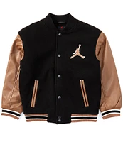 Jordan Big Boys 8-20 Long Sleeve Varsity Jacket