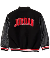 Jordan Big Boys 8-20 Long Sleeve Varsity Jacket