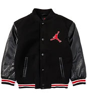 Jordan Big Boys 8-20 Long Sleeve Varsity Jacket