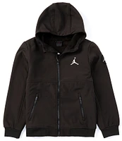 Jordan Big Boys 8-20 Long Sleeve Zip-Front Knit Hooded Jacket