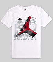 Jordan Big Boys 8-20 Short Sleeve Air 2 3D Short Sleeve T-Shirt