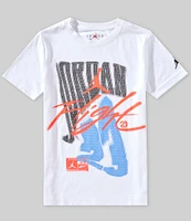 Jordan Big Boys Short-Sleeve Fadeaway Flight T-Shirt