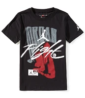 Jordan Big Boys Short-Sleeve Fadeaway Flight T-Shirt