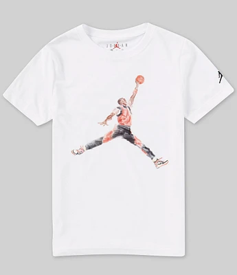 Jordan Big Boys 8-20 Short Sleeve JDB Watercolor Jumpman T-Shirt