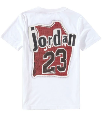 Jordan Big Boys 8-20 Short Sleeve Jordan Jersey College T-Shirt