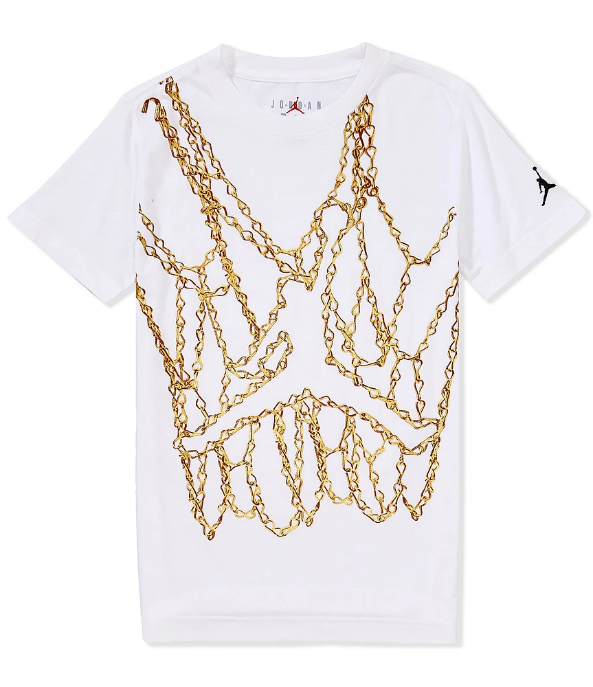 Jordan Big Boys 8-20 Short-Sleeve Jumpman Chain T-Shirt