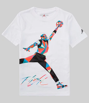 Jordan Big Boys 8-20 Short Sleeve Jumpman Mosaic T-Shirt