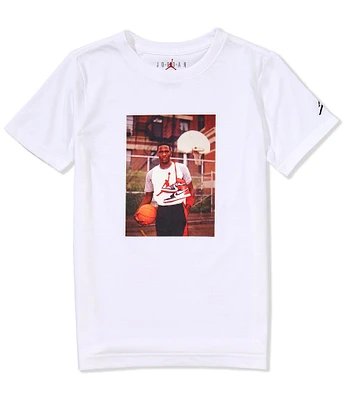 Jordan Big Boys 8-20 Short-Sleeve Photo Square T-Shirt